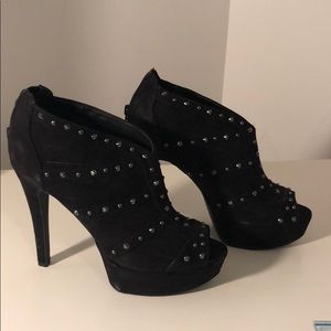 G by guess black stud booties women size 9